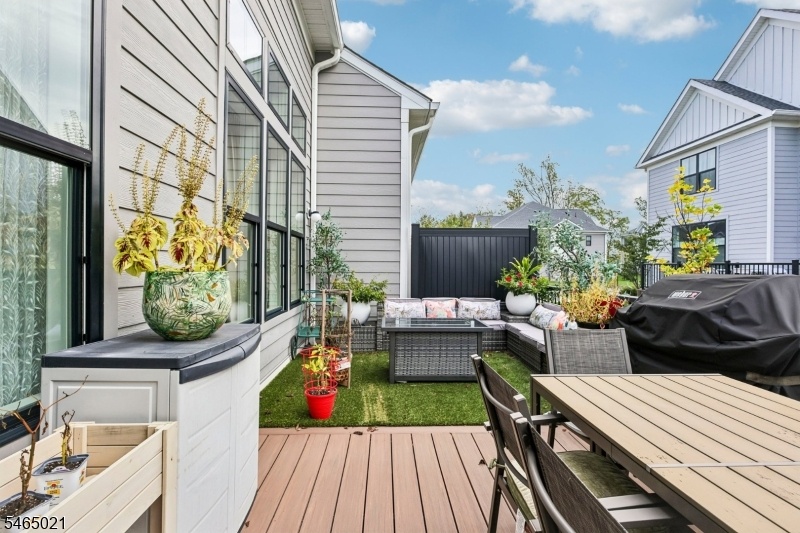 Back deck off first floor
