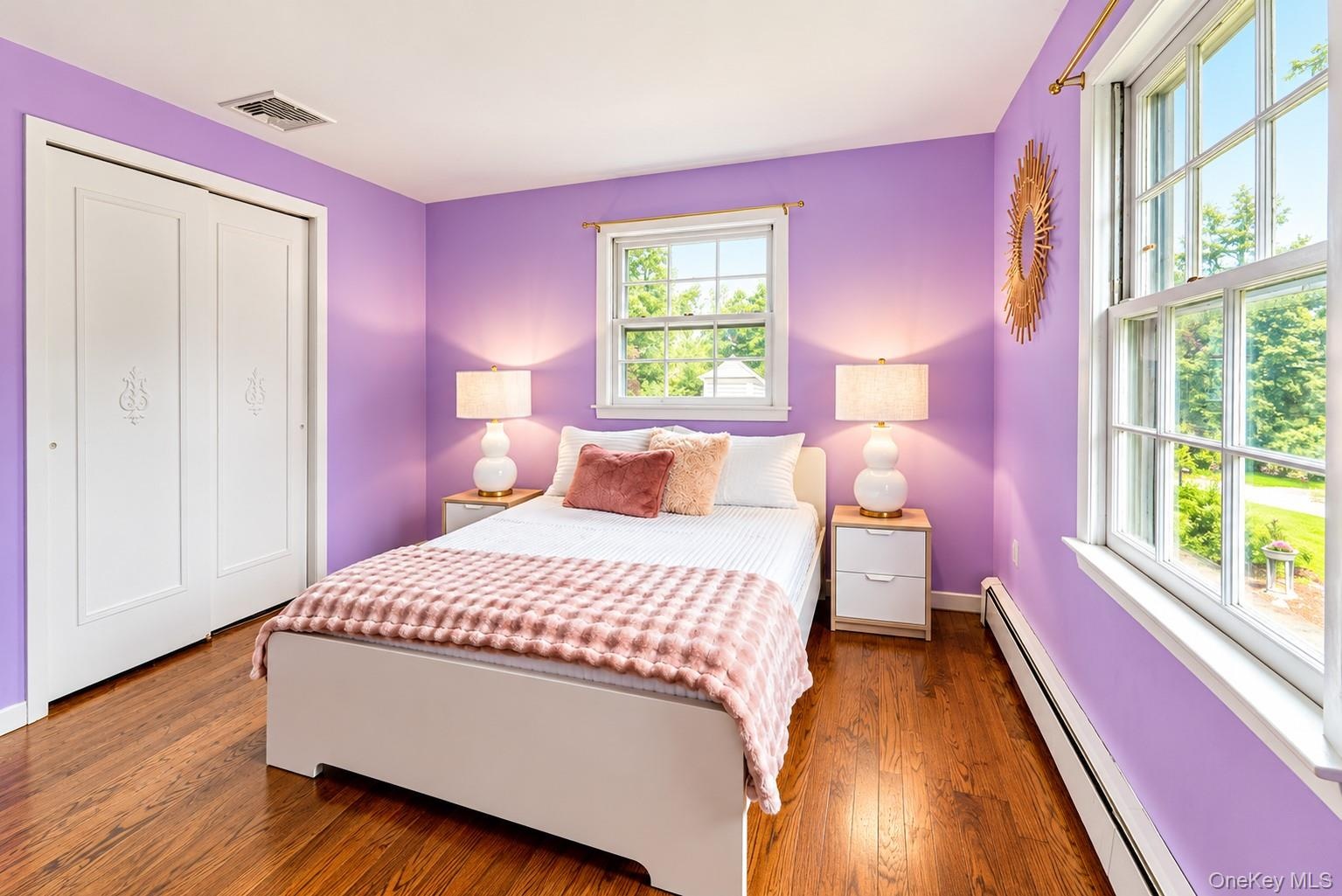 Secondary bedroom with large closet.
