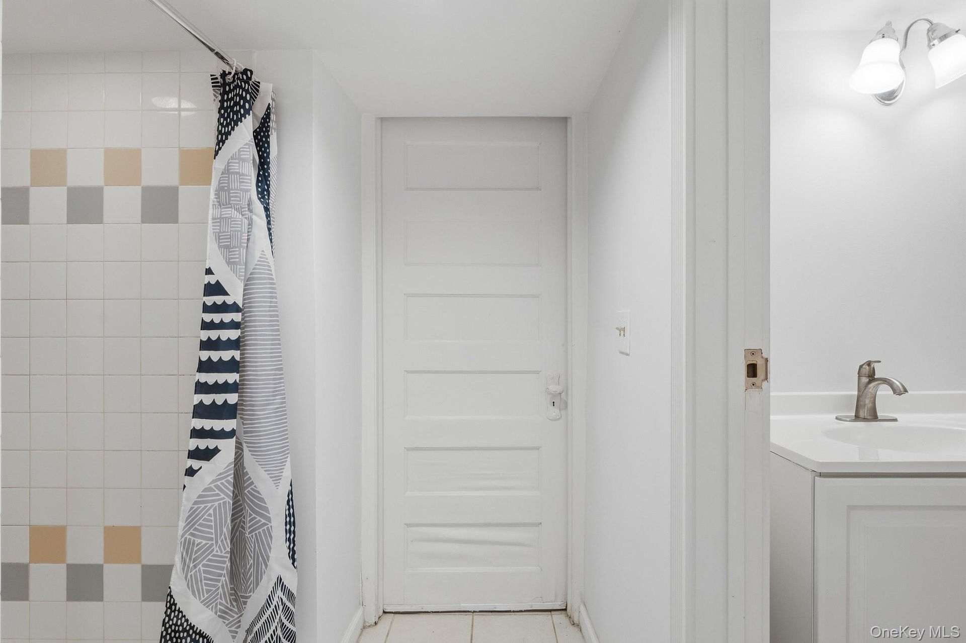 Downstairs bathroom with shower