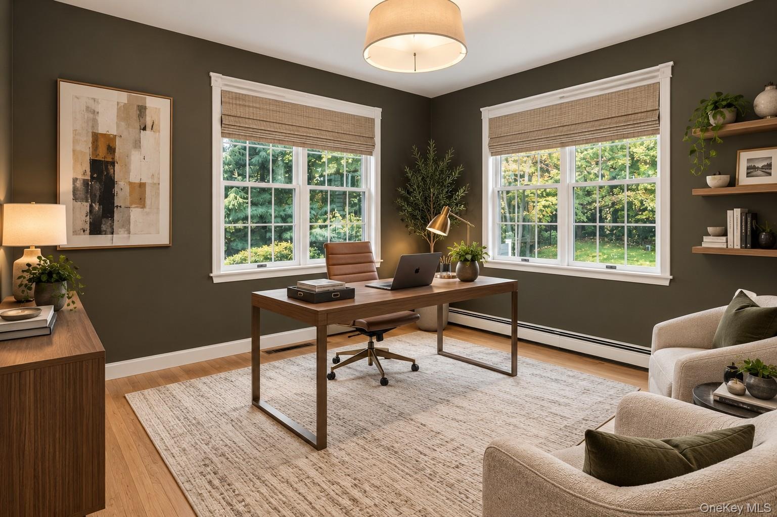Office/Den Digitally Staged