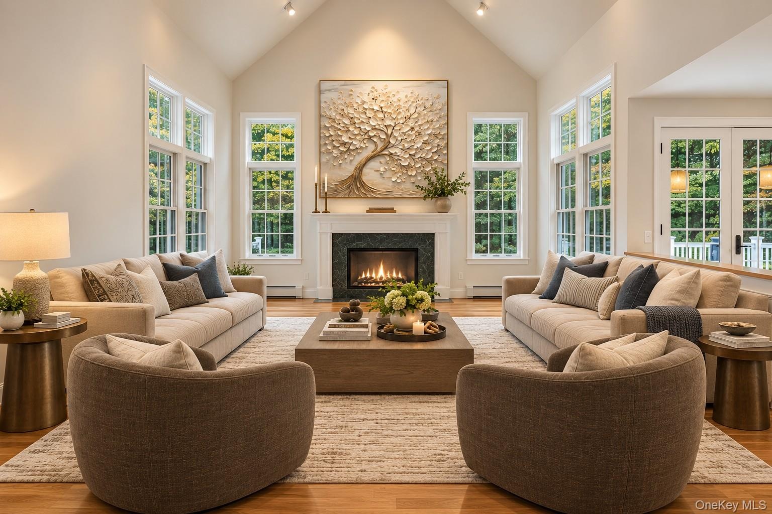 Digitally Staged Family Room