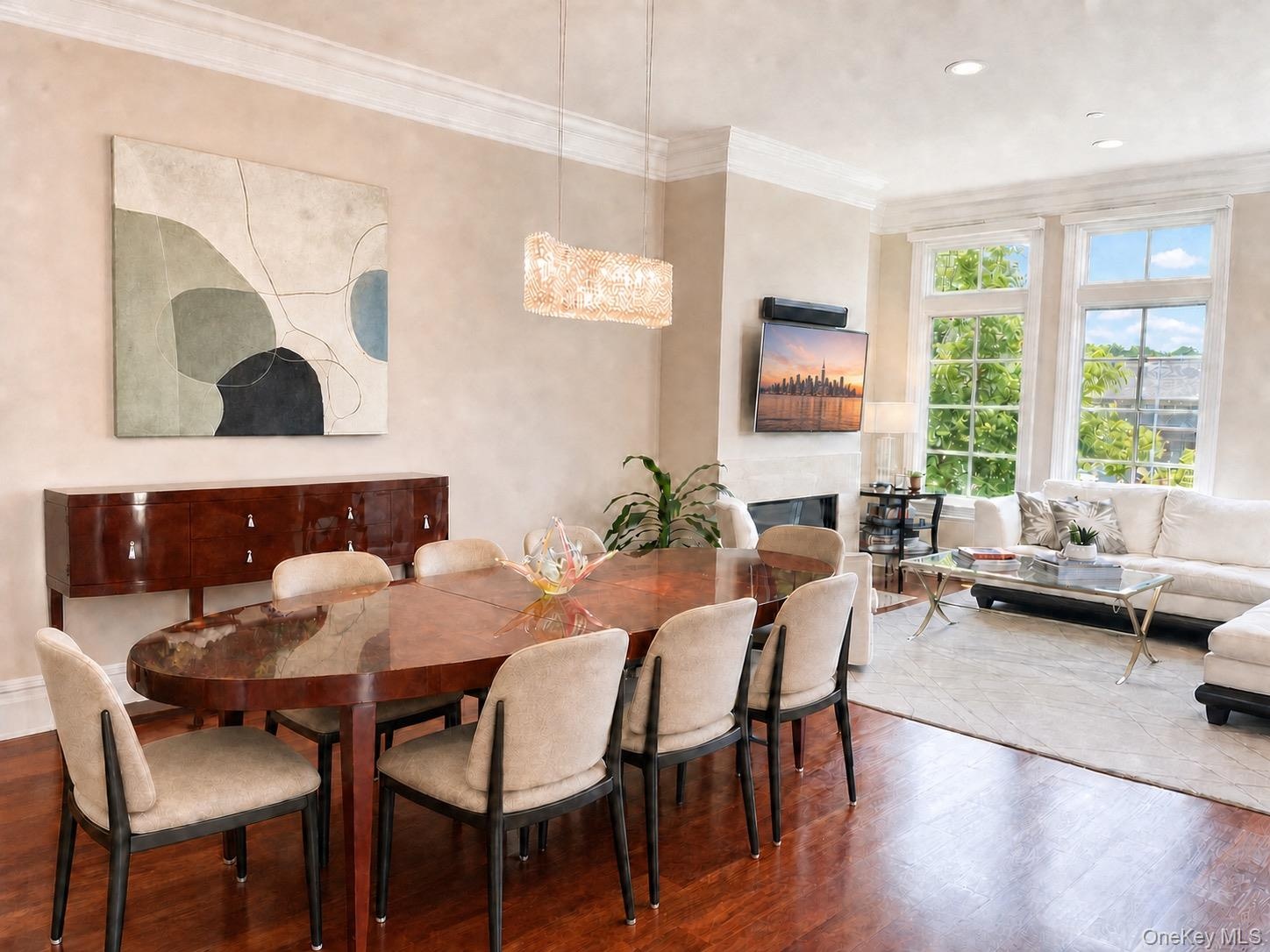 Open format - perfect for entertaining