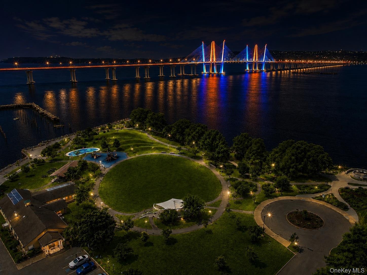 Enjoy an ever-changing light show at night!