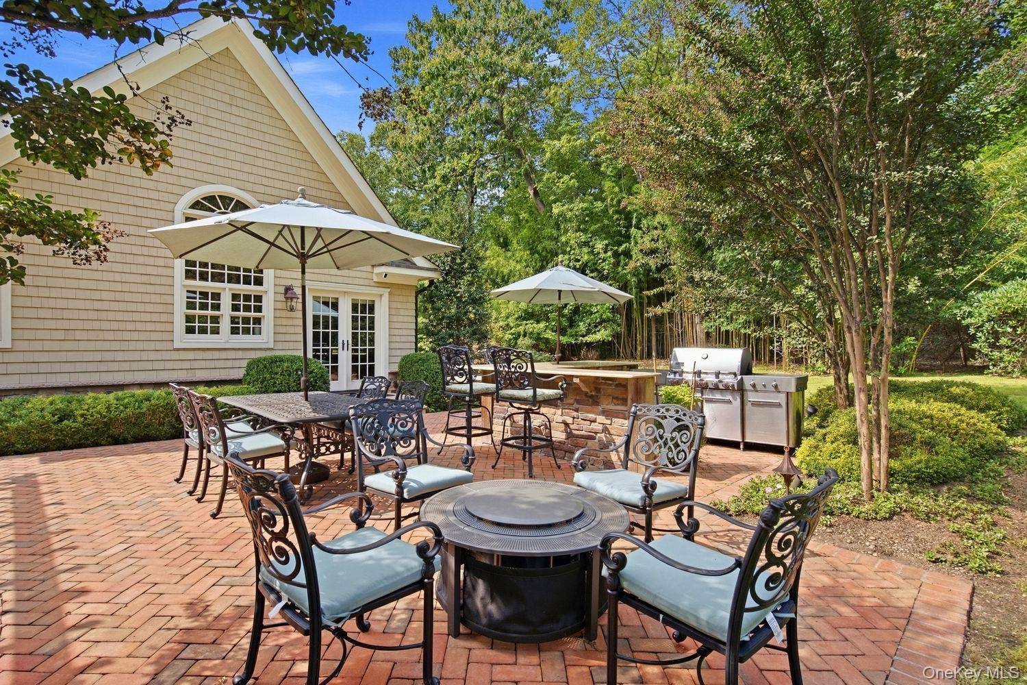 back yard showing outdoor grill