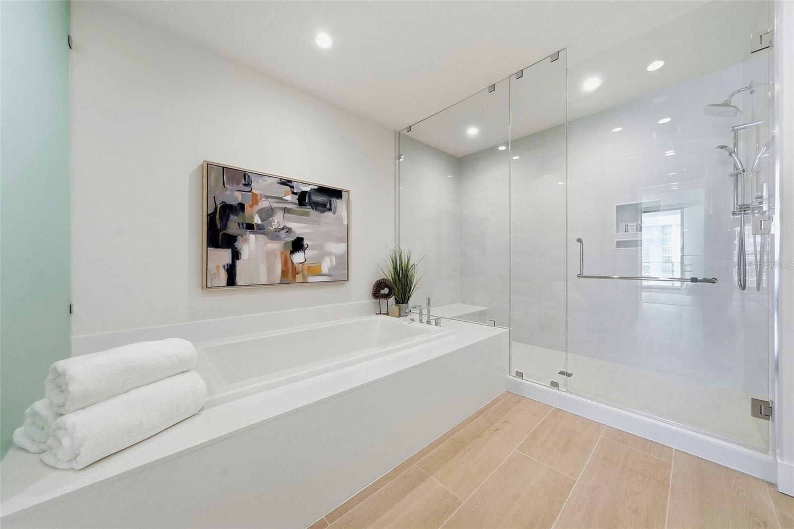 Primary Spa Inspired Bathtub and Shower