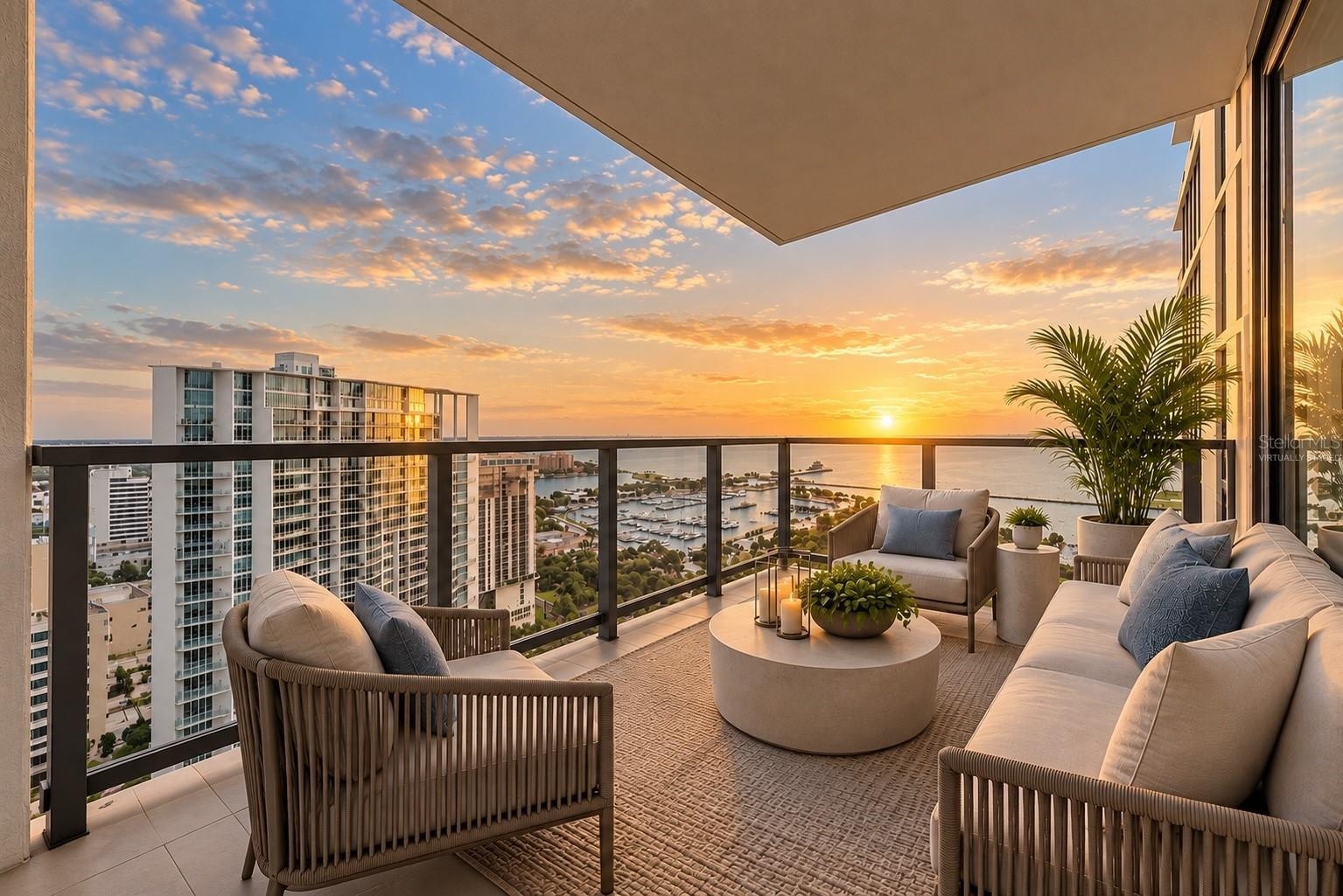Sunrise Balcony *Virtually Staged*