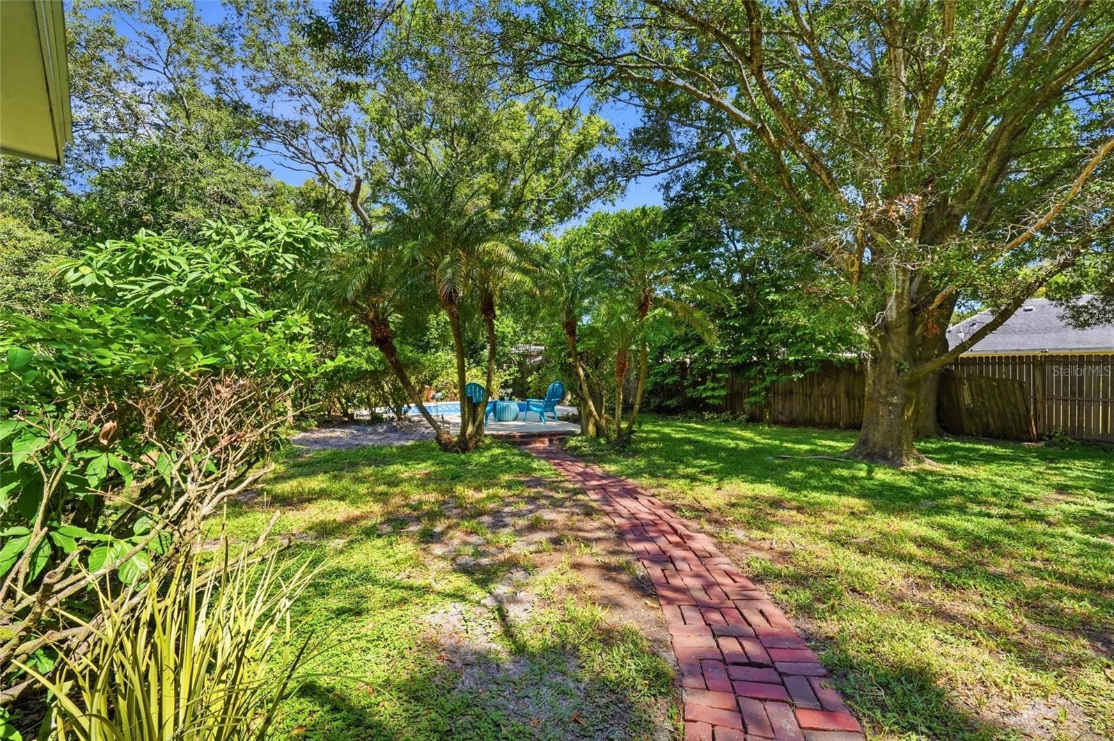 Charming Pavers lead to your Private Pool