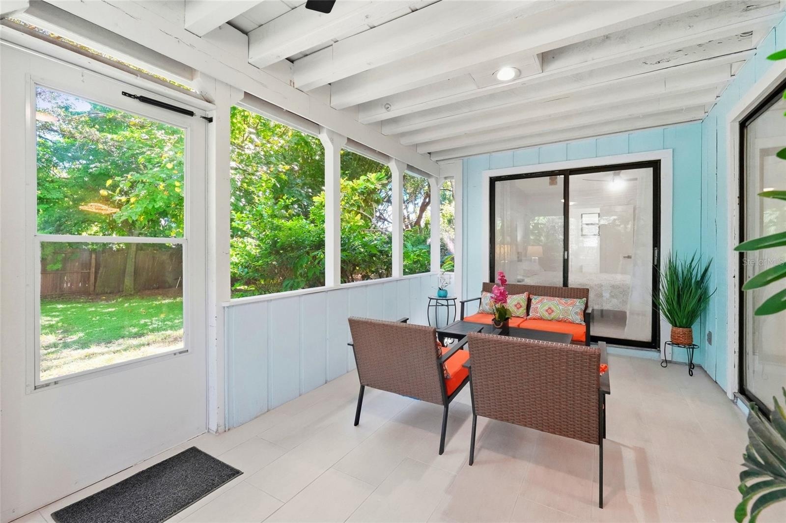 Screen Door leads to the Private Pool