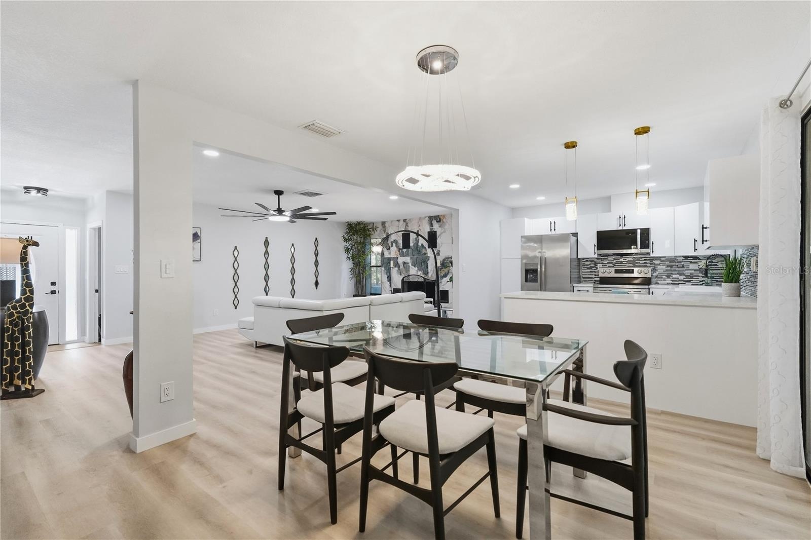 Dining Area is Open and Spacious