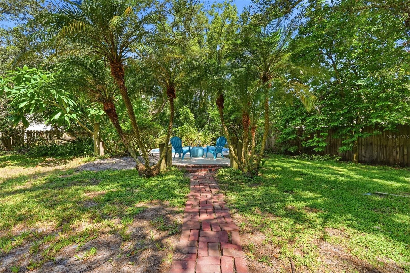 Charming Pavers lead to your Private Pool
