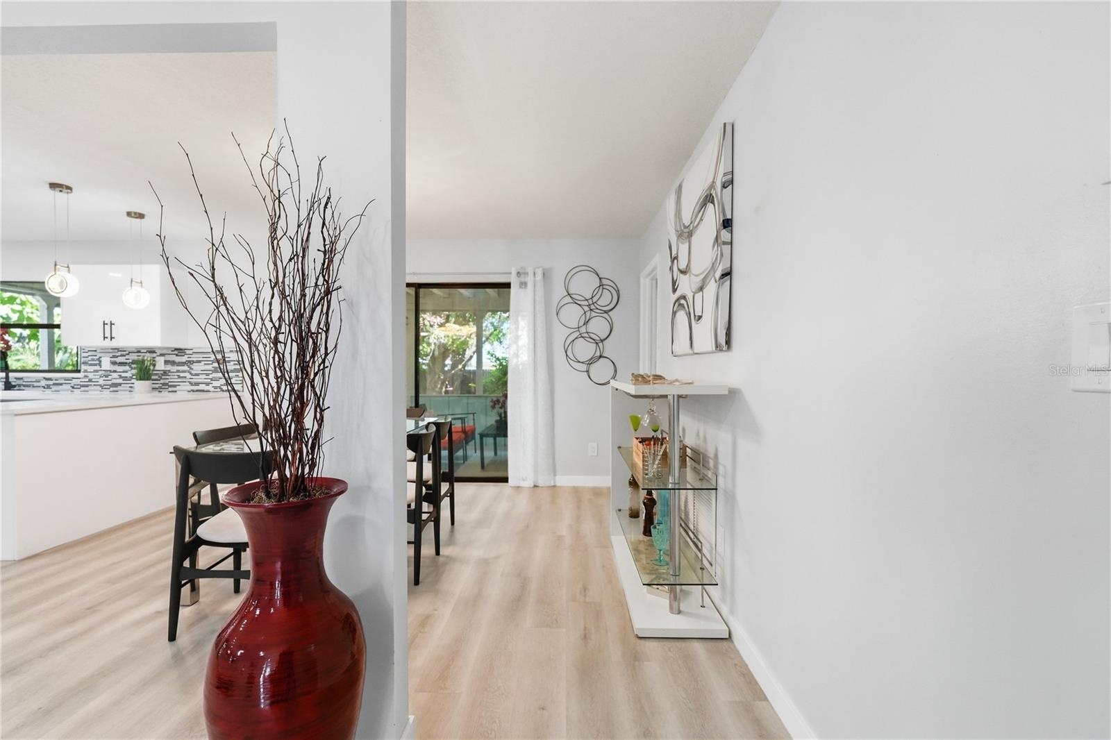 Looking into Dining Area from Foyer.