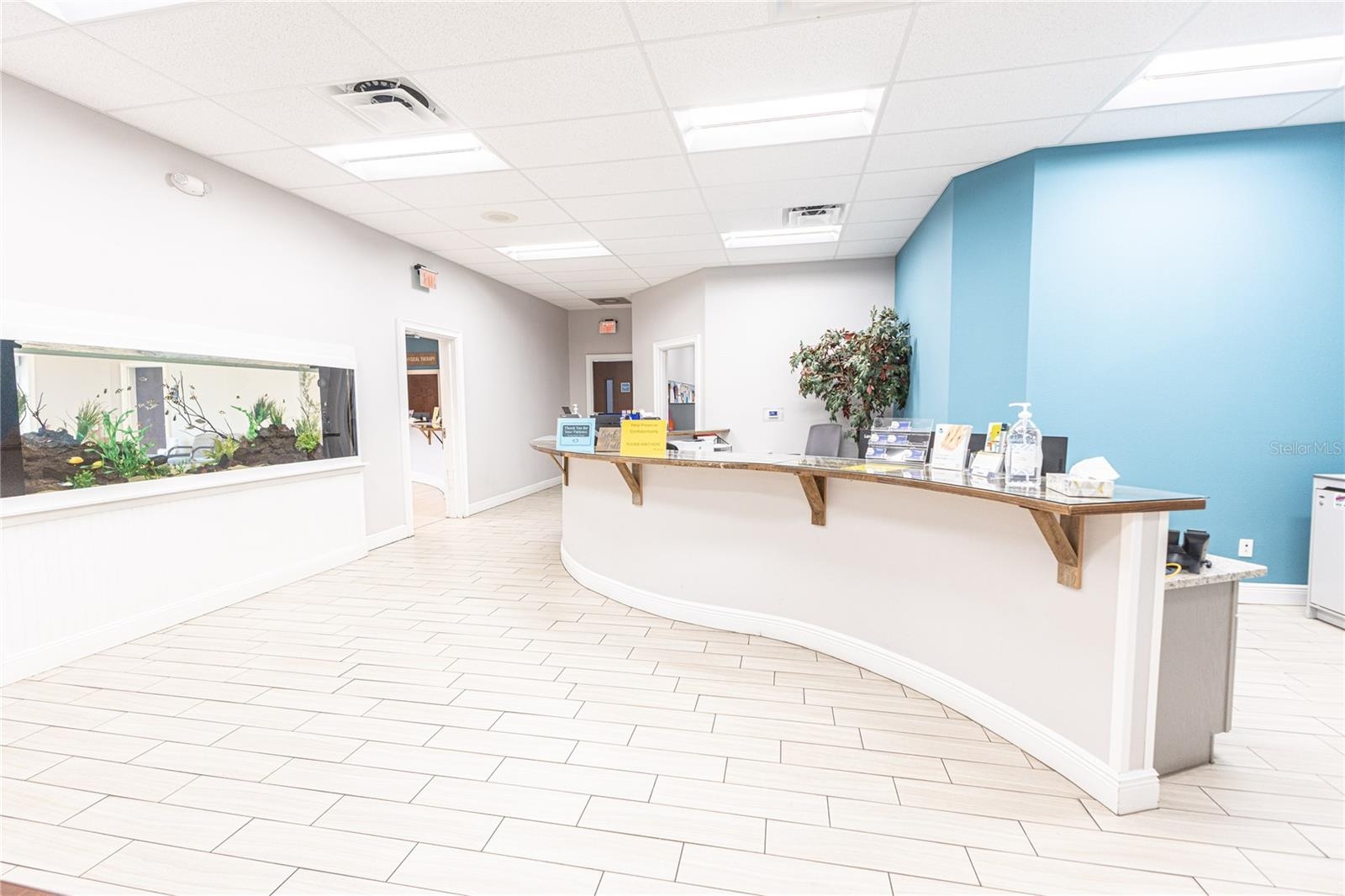 Patient check out desk