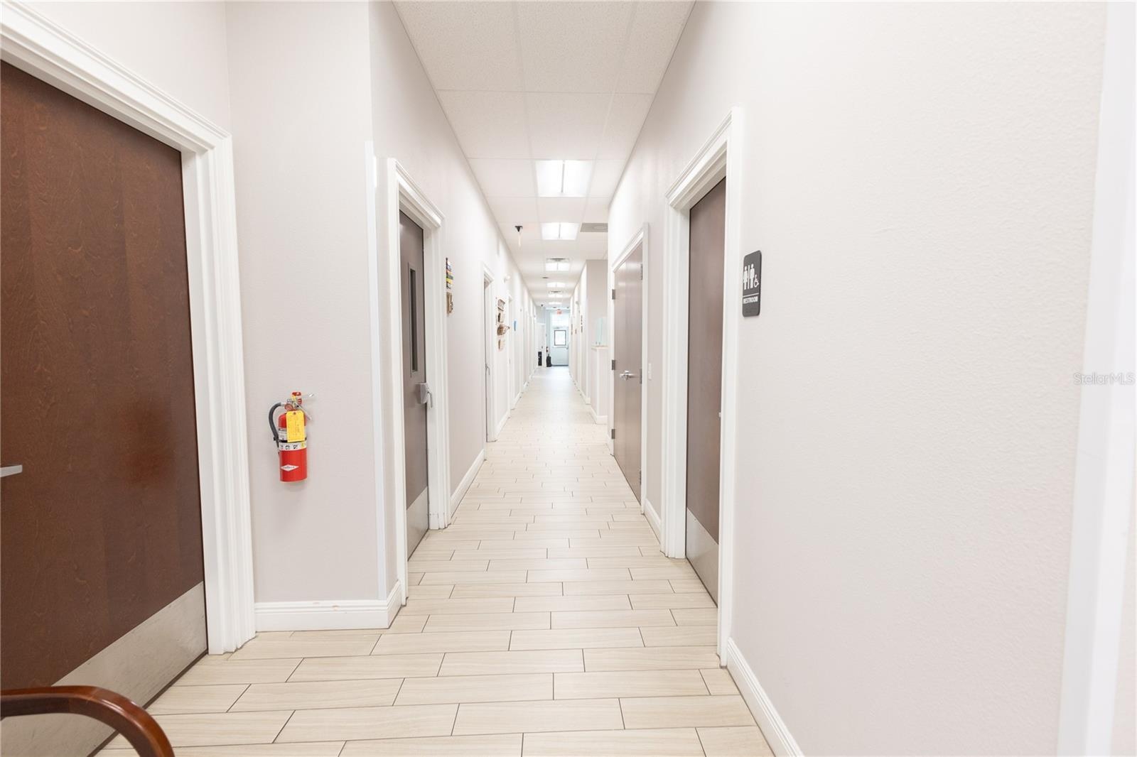 Hallway for exam rooms