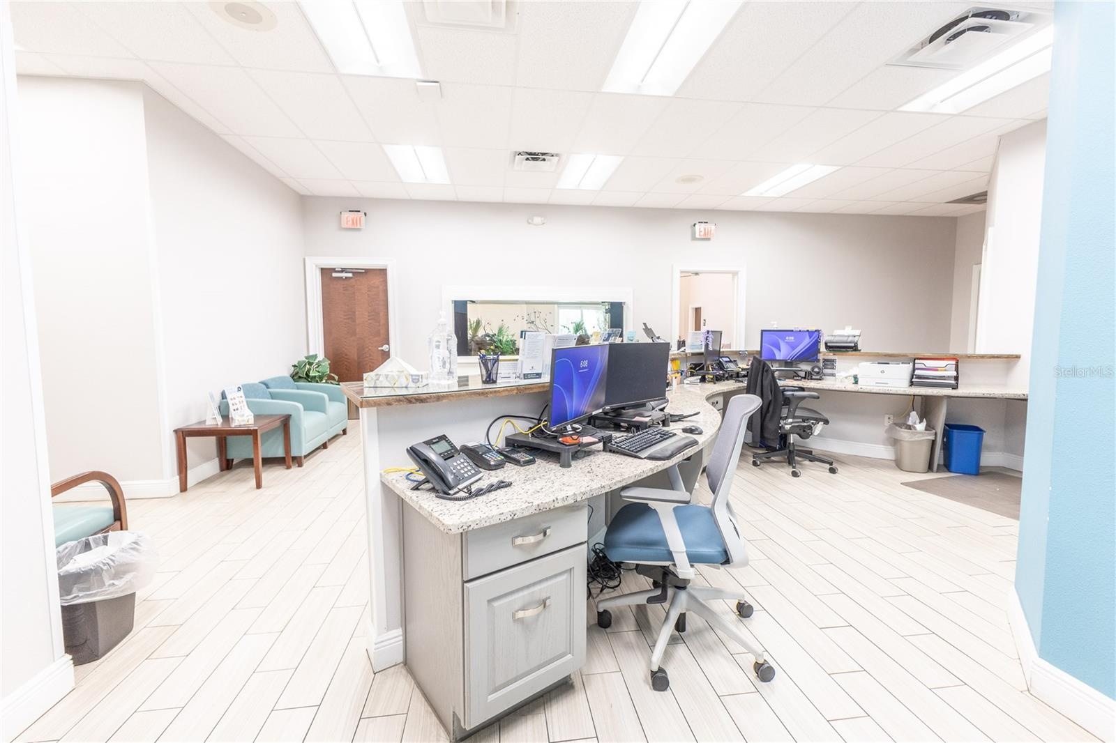Patient check out desk