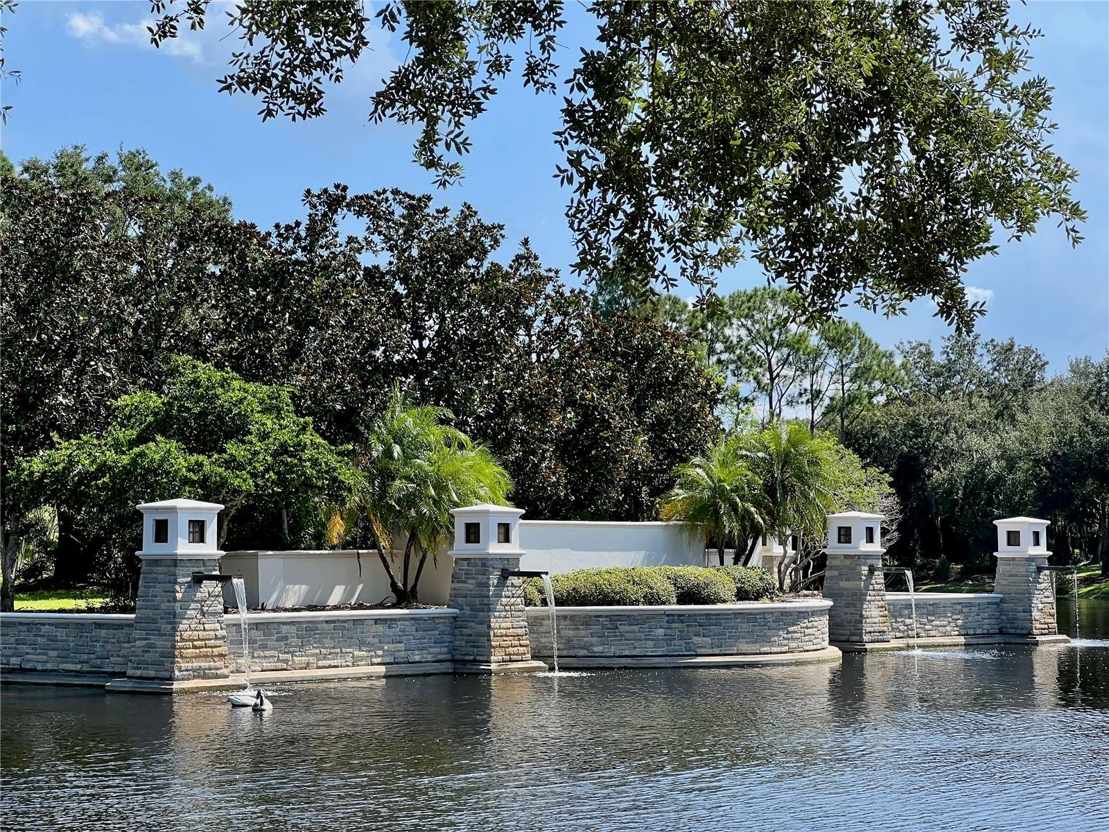 Entrance into the Gated Community of Waterchase