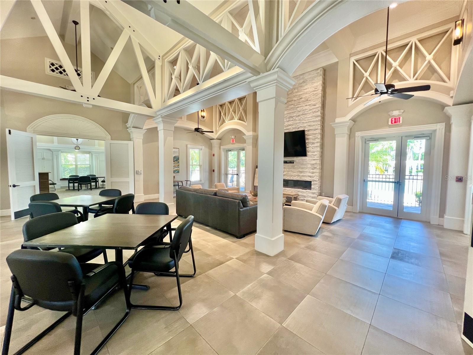 Interior of the Community Clubhouse