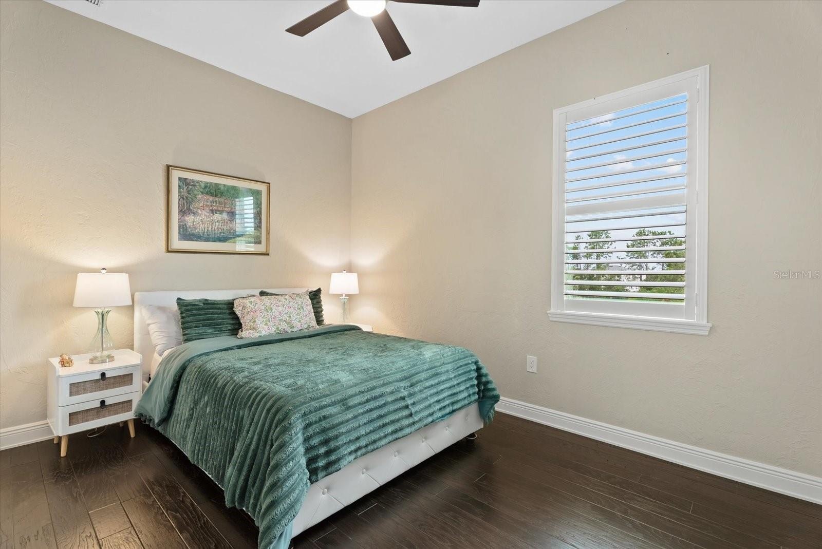 Bedroom three offers hardwood floors,built-in closets and access to the Jack and Jill bathroom