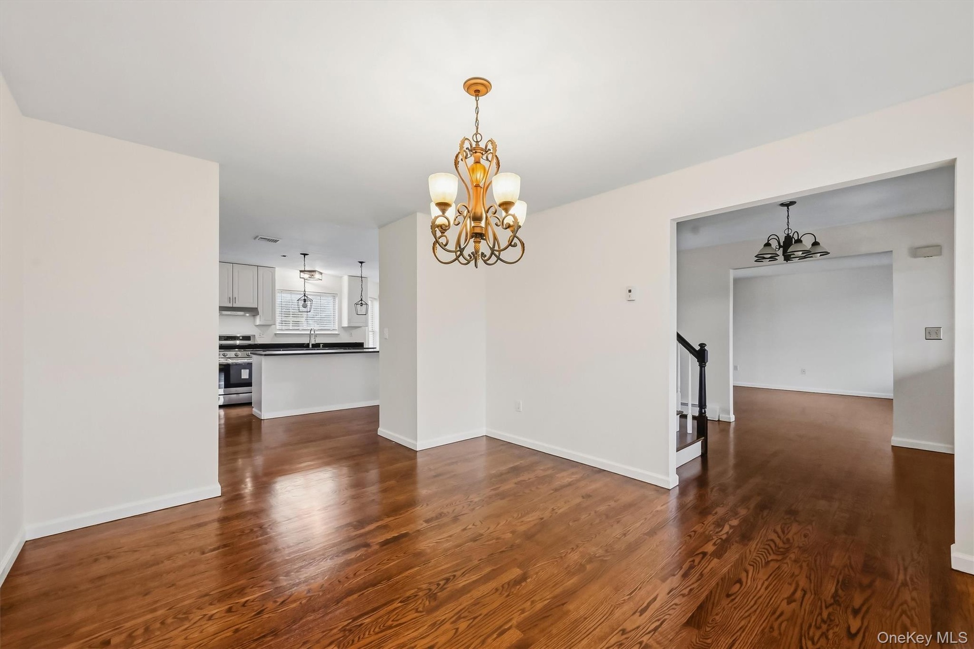 A dedicated dining space adds a more formal option without feeling separated from the rest of the home