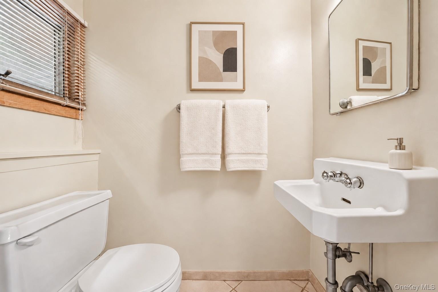 Virtually Staged - 1st Floor Half Bath