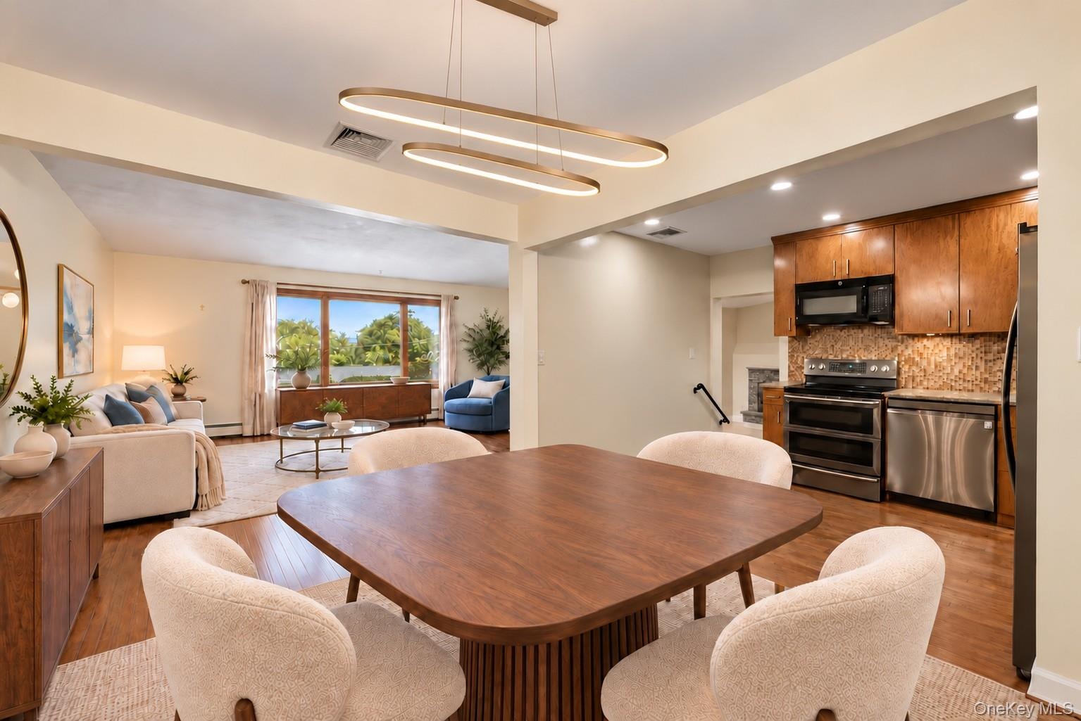Virtually Staged Dining Area