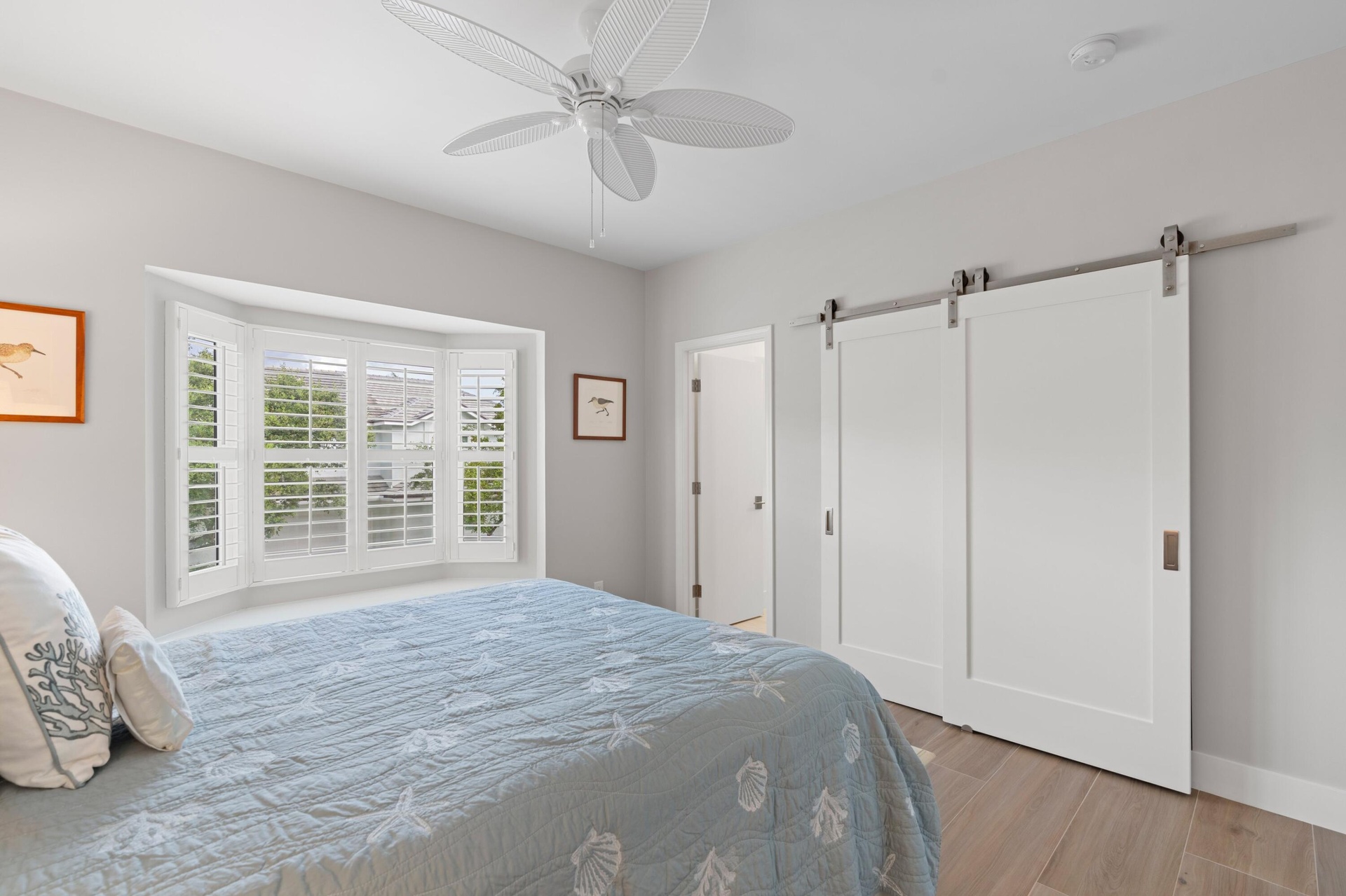 Large closet, bay window and en suite bath