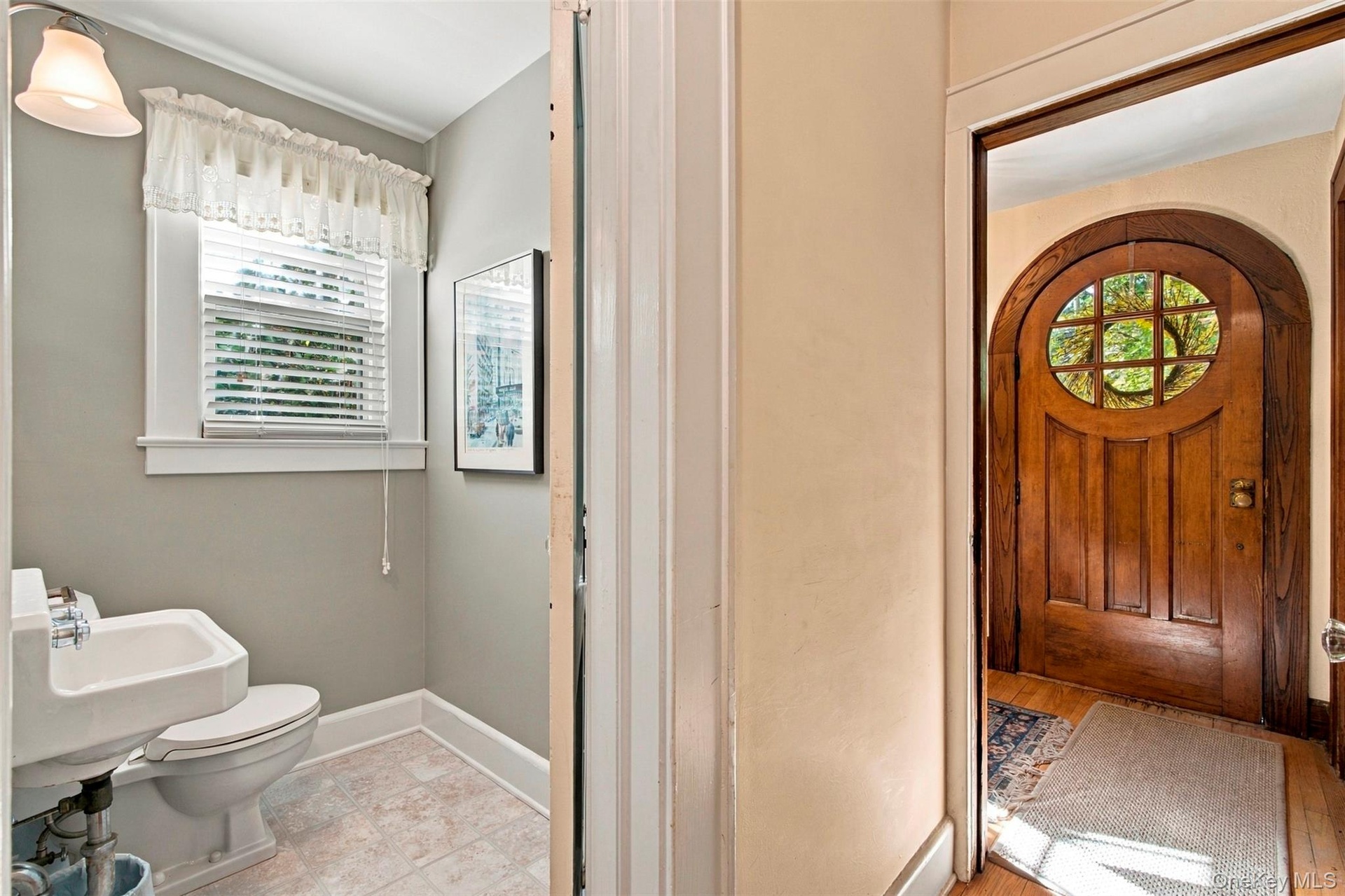 Guest half-bath located on the main level.