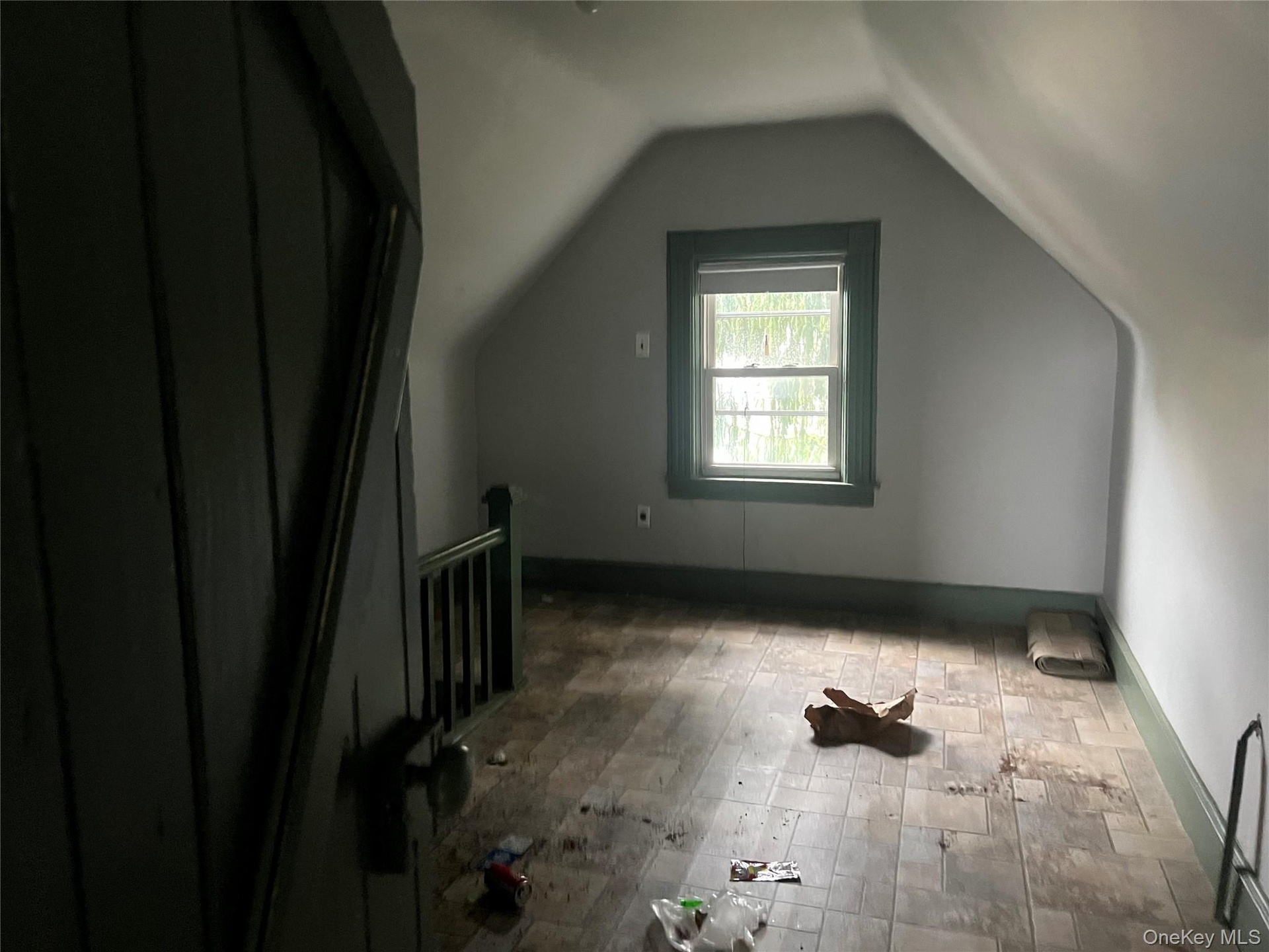 finished attic room