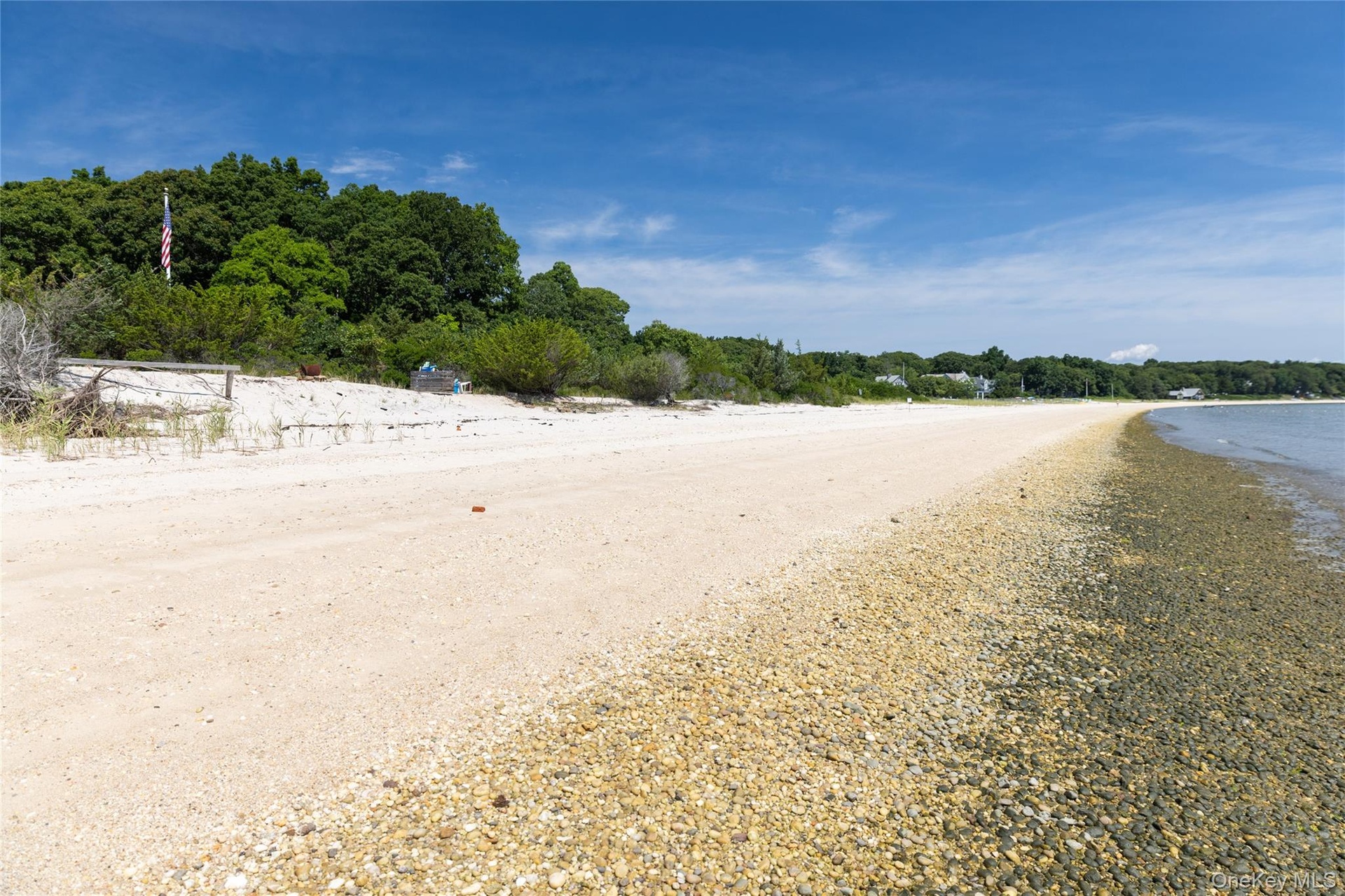 150 feet of private beach with a whole 17 acres next to it