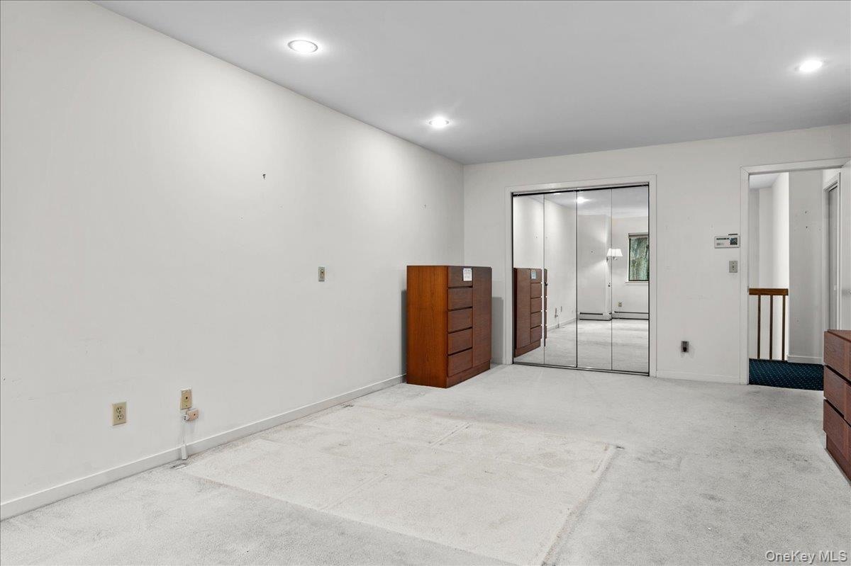 View from the windows in the oversized primary suite with a walk-in closet and a reach-in closet