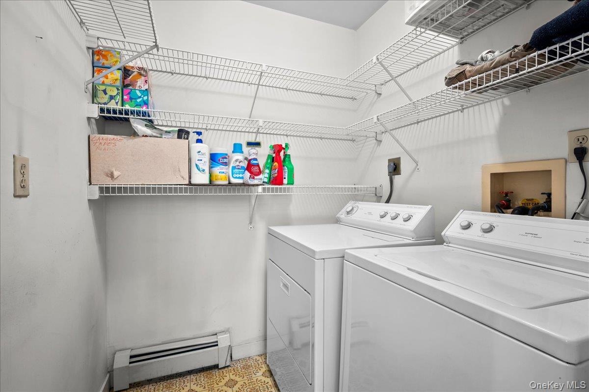 Washer and dryer off the primary suite