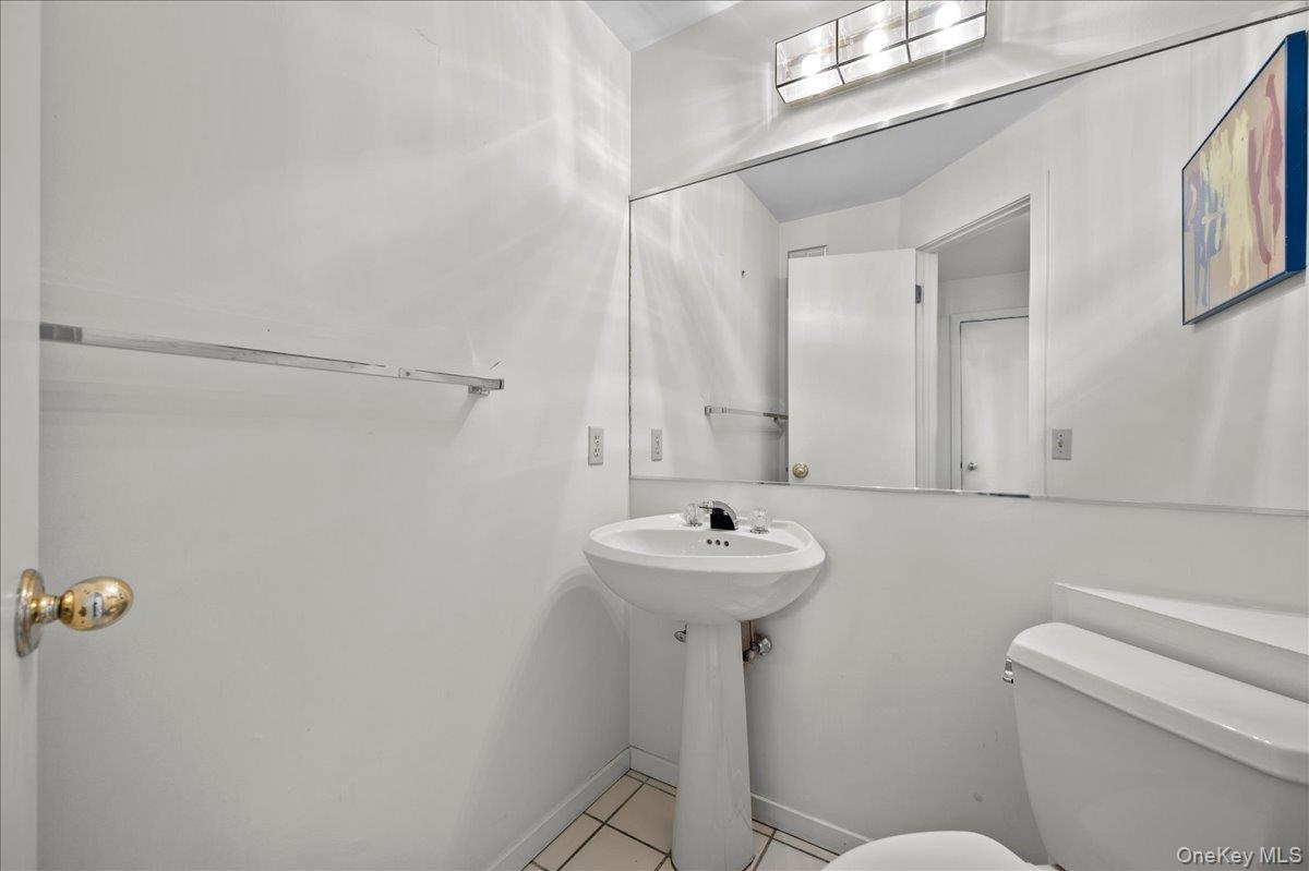 Conveniently located first floor half bath