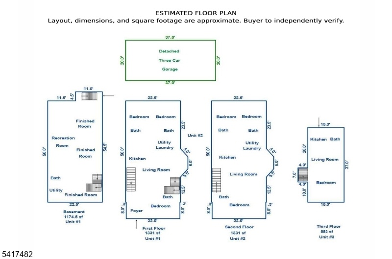 Estimated Floor Plan