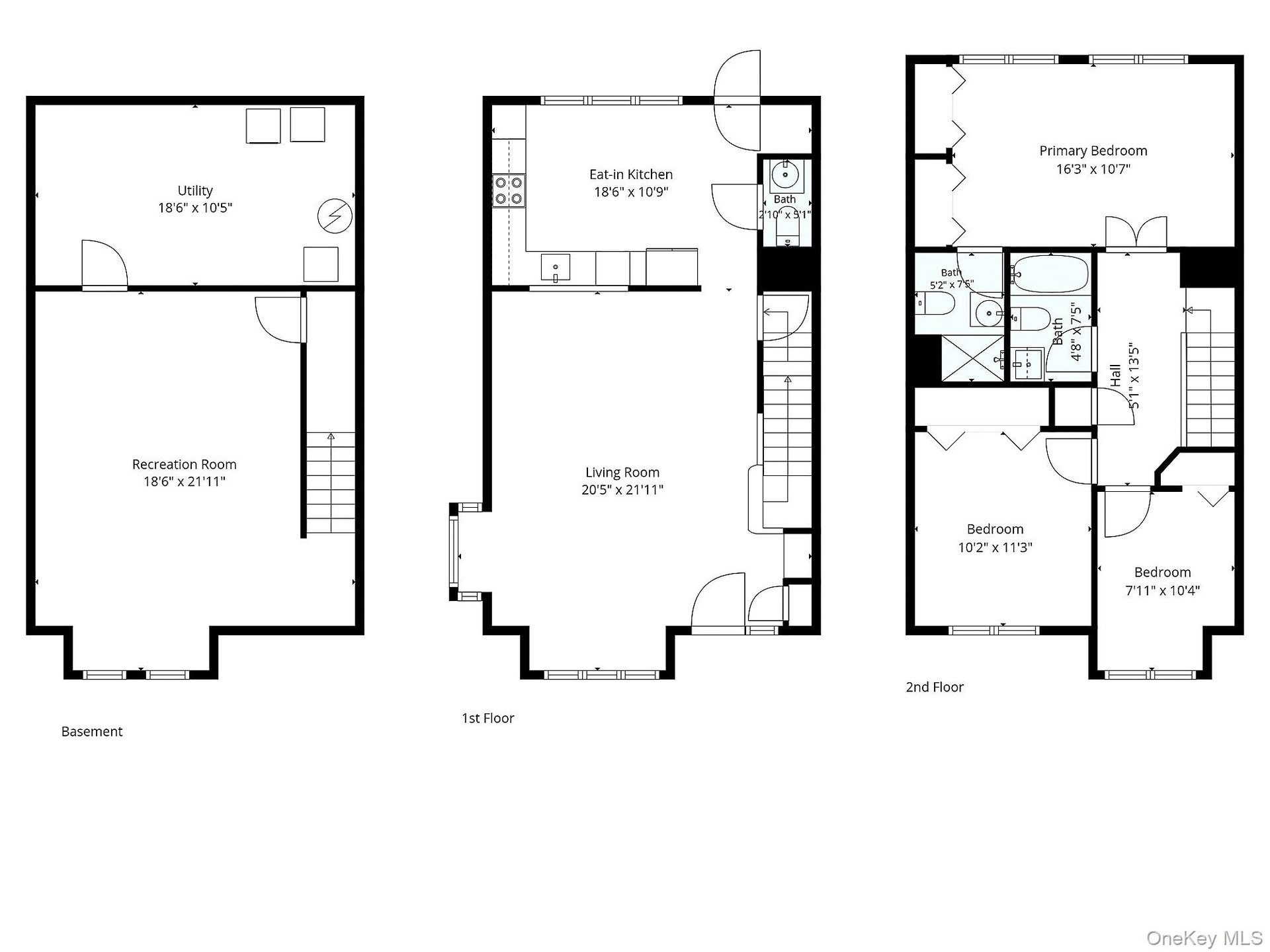 Layout of all 3 levels