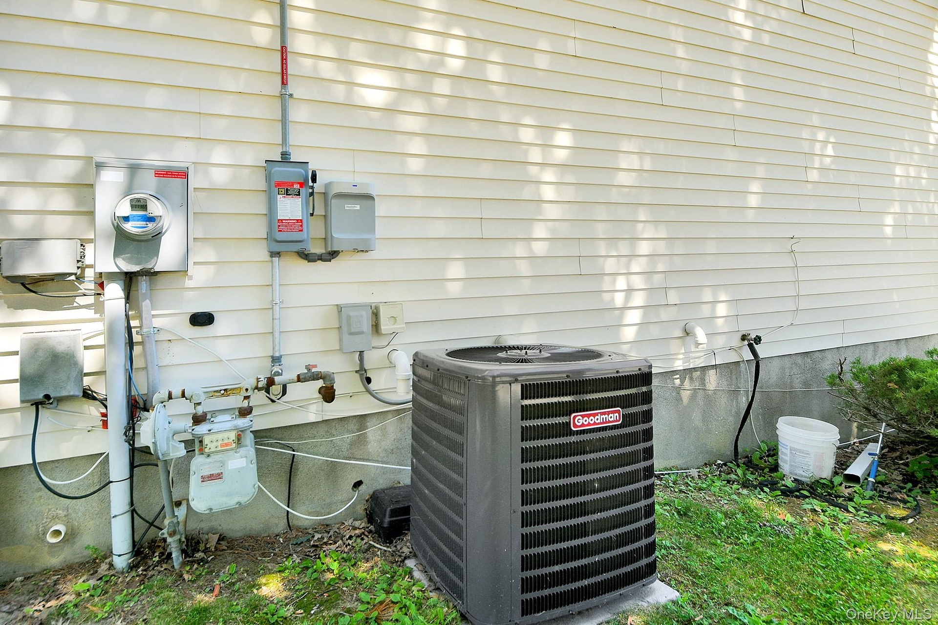 Central AC condenser outside