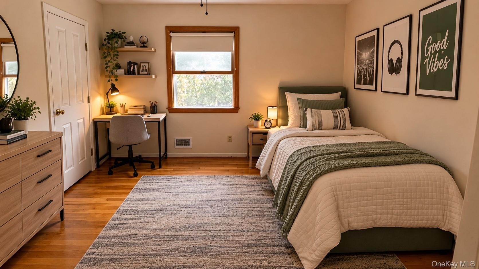 Virtually staged to illustrate the room’s potential.