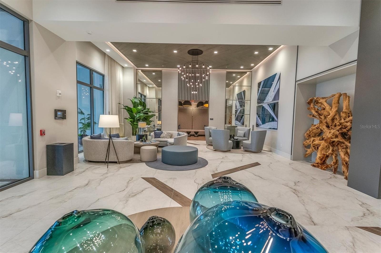 Elegant reception seating area for guests.