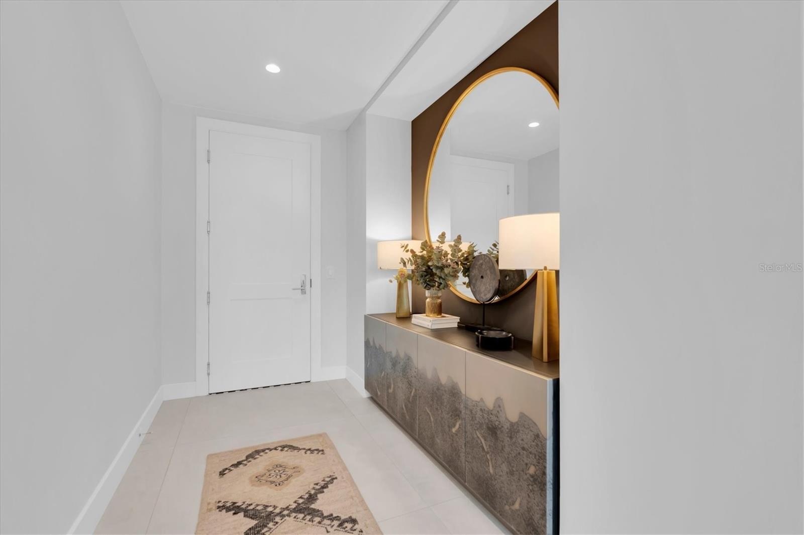 Elegant private foyer entrance.