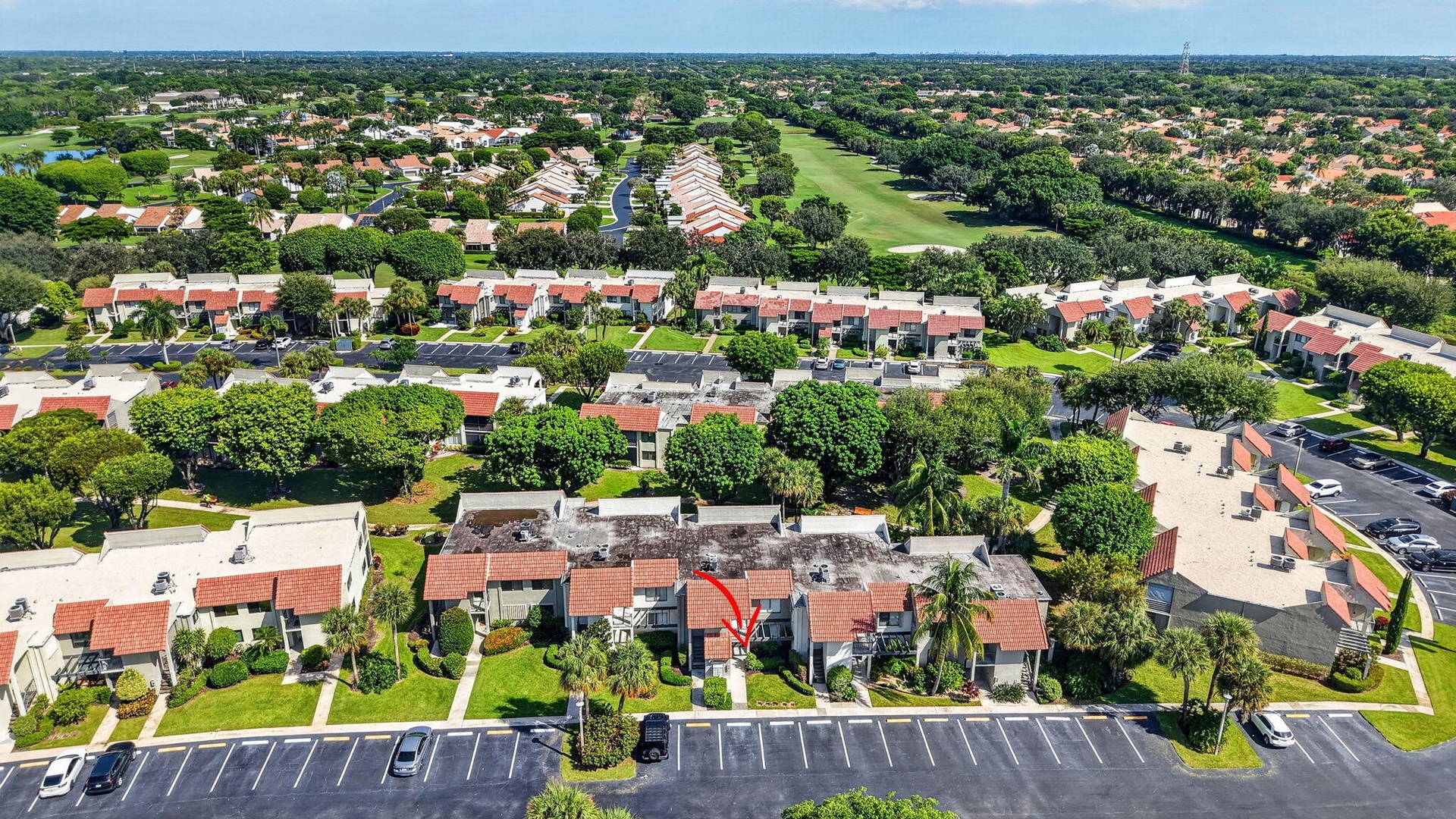 Tropical landscaping and views of Indian Springs