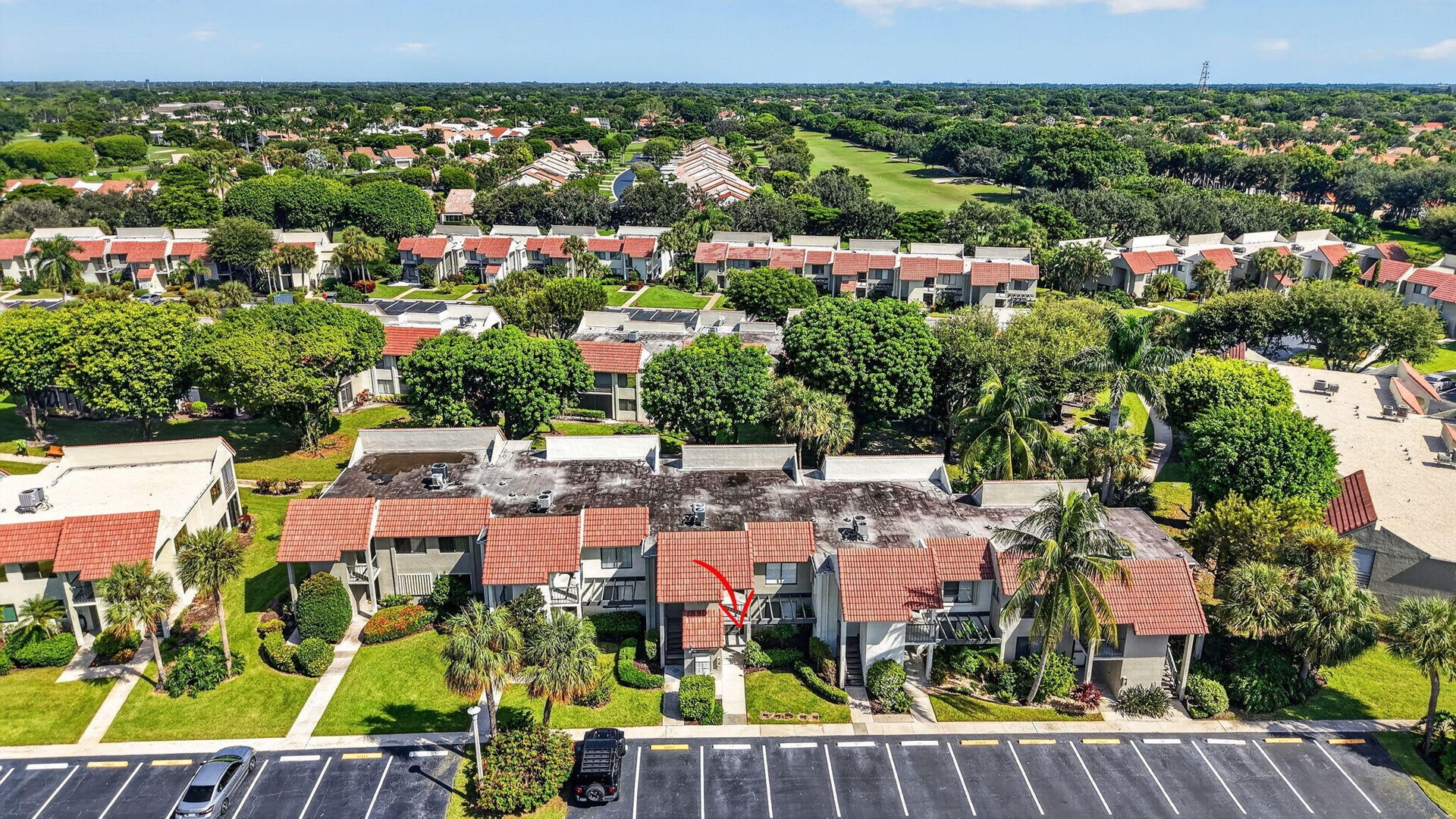 Tropical landscaping and views of Indian Springs