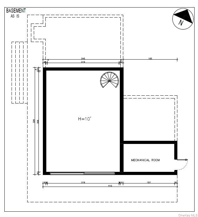 Basement floor plan.