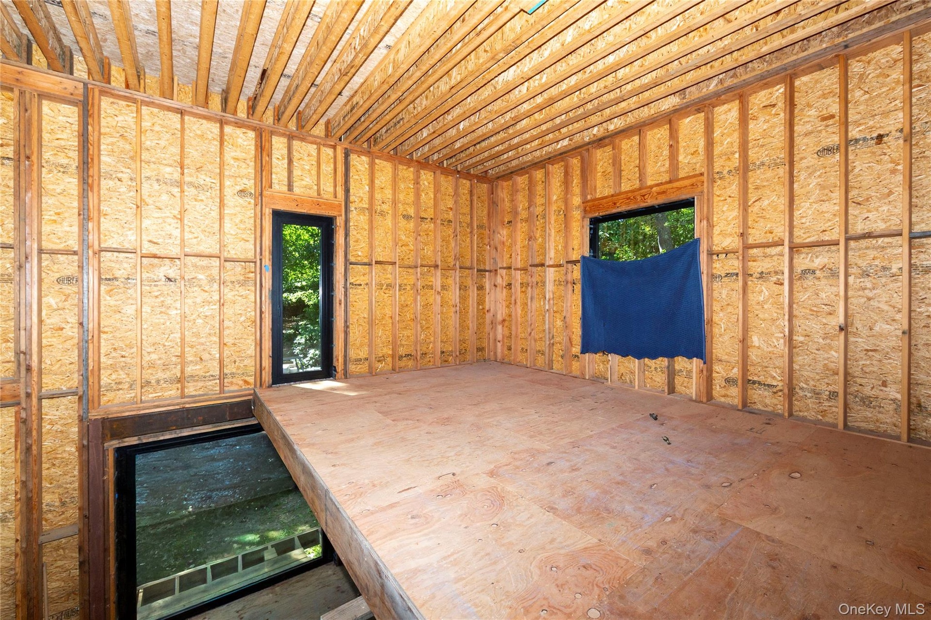 Above, an open loft or gallery.