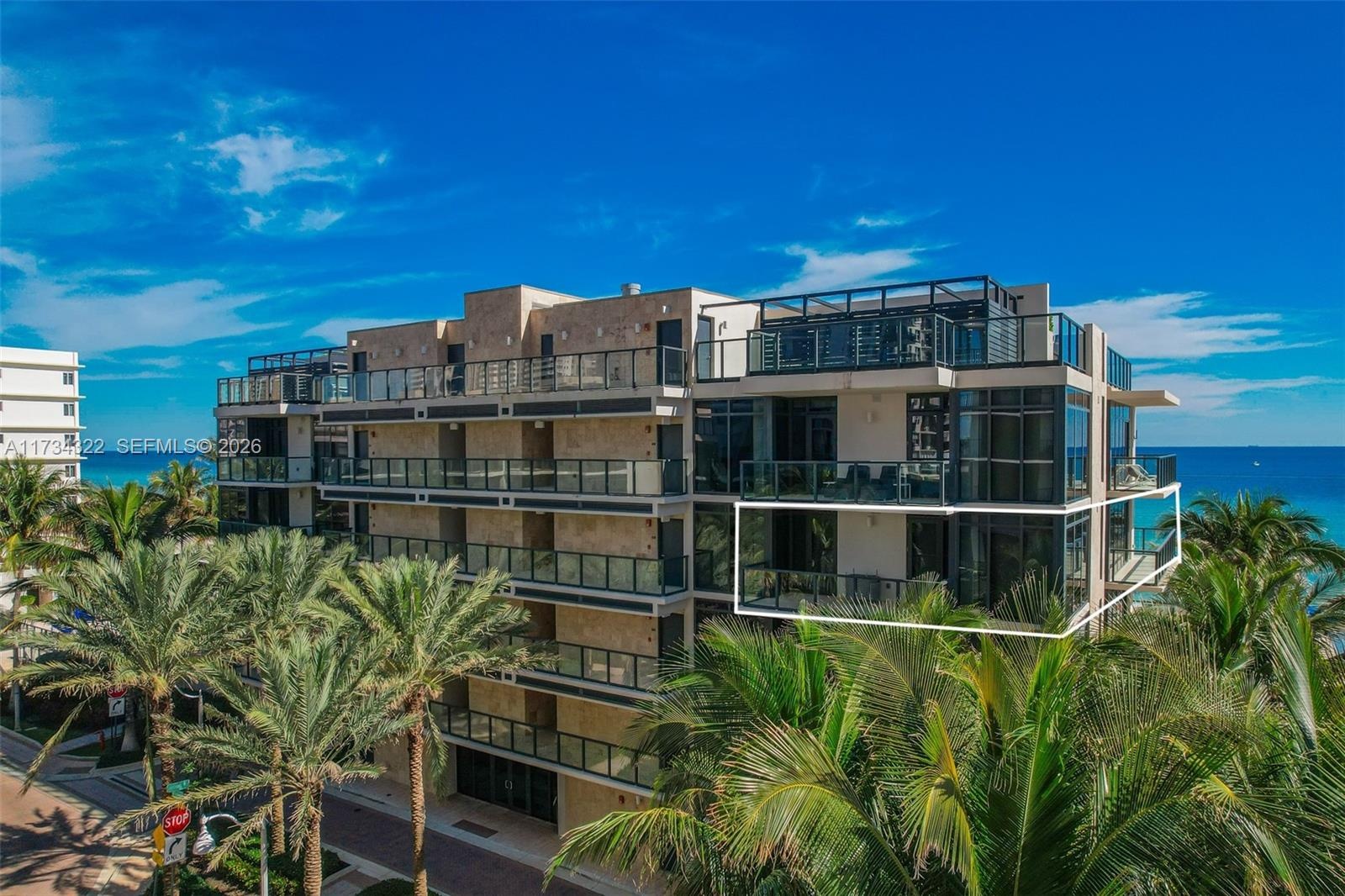 Only 2 units per floor, a private elevator opens into your 2,606 sq ft retreat.