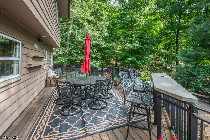 Built in counter on Ipe deck