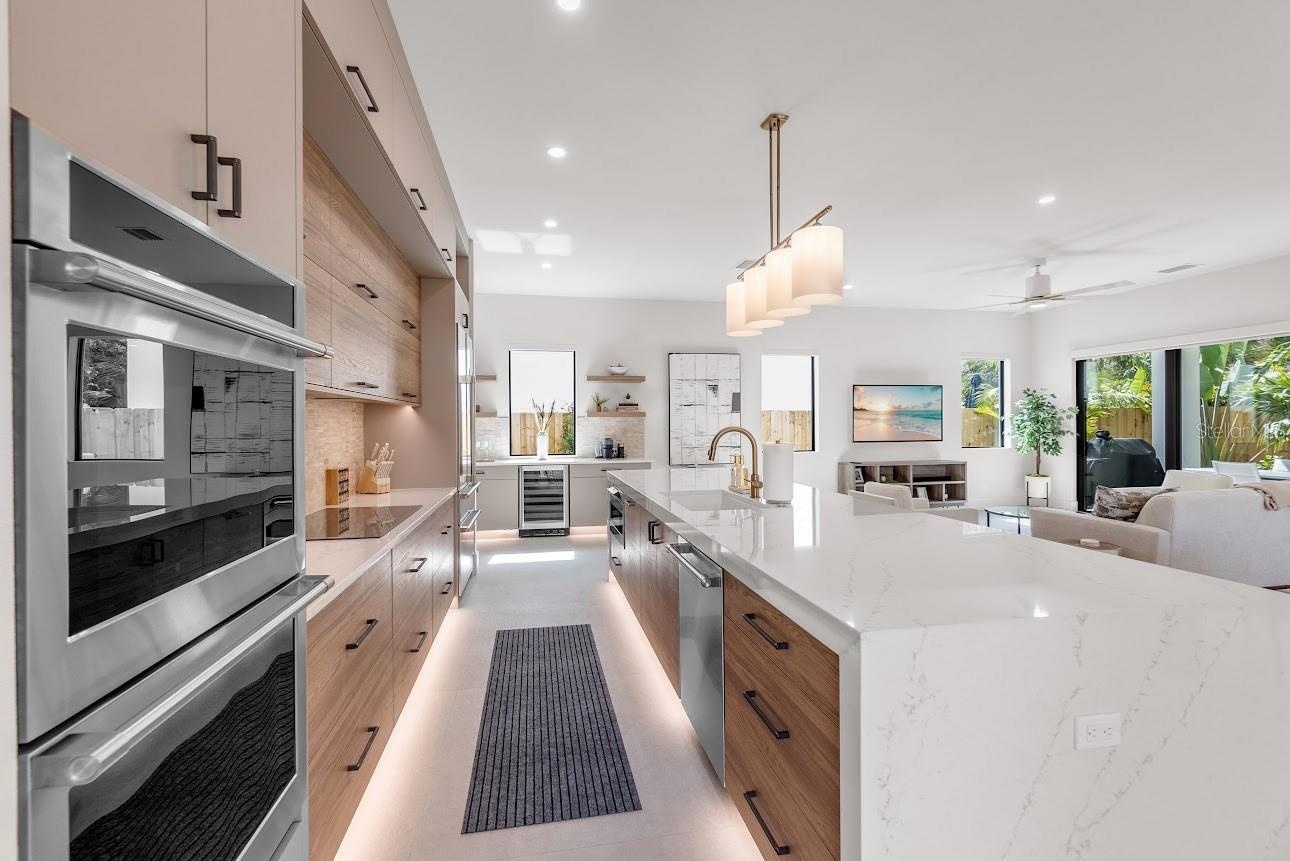 Kitchen, Living, Dining