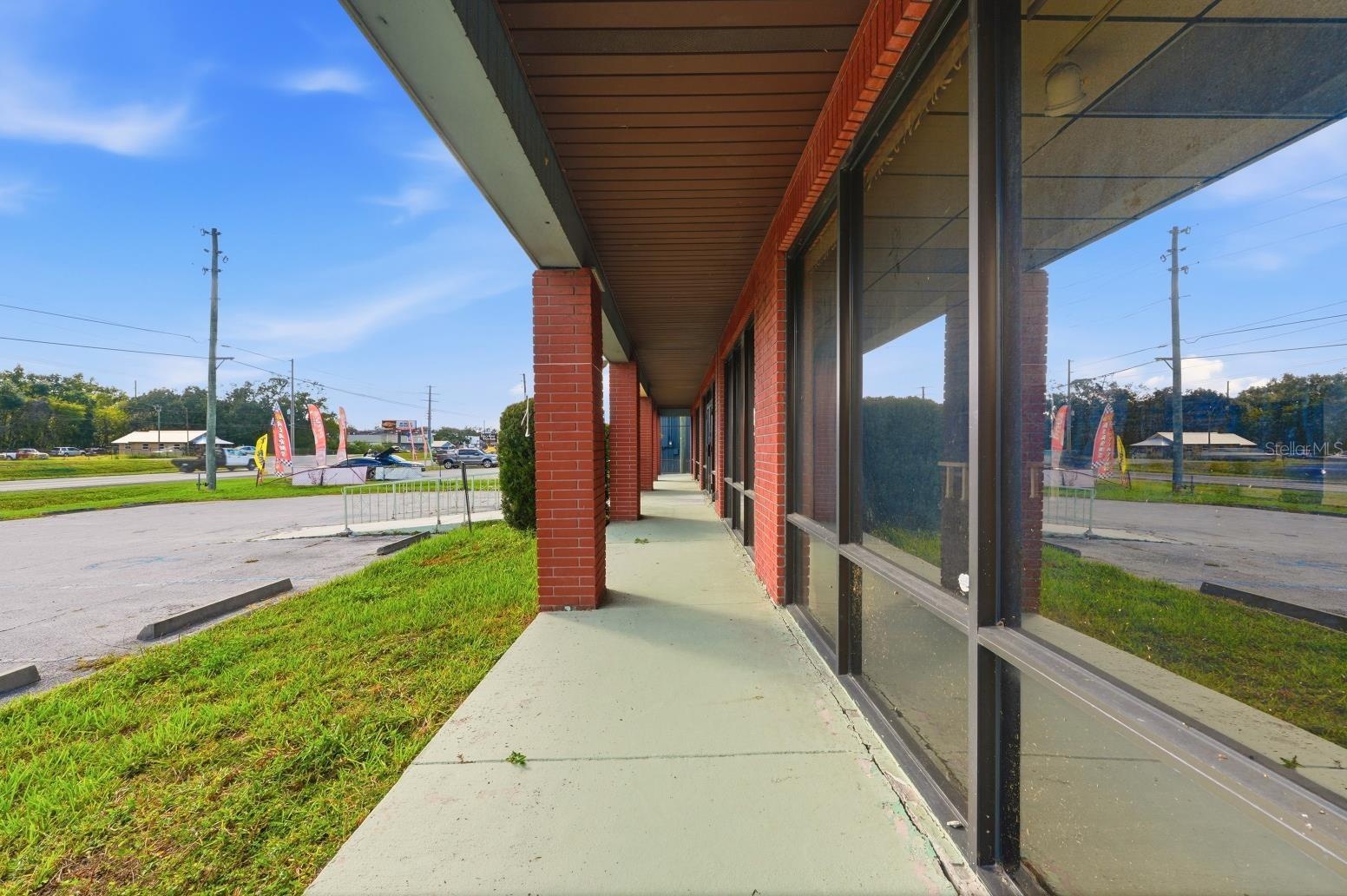 Covered  Front Sidewalk