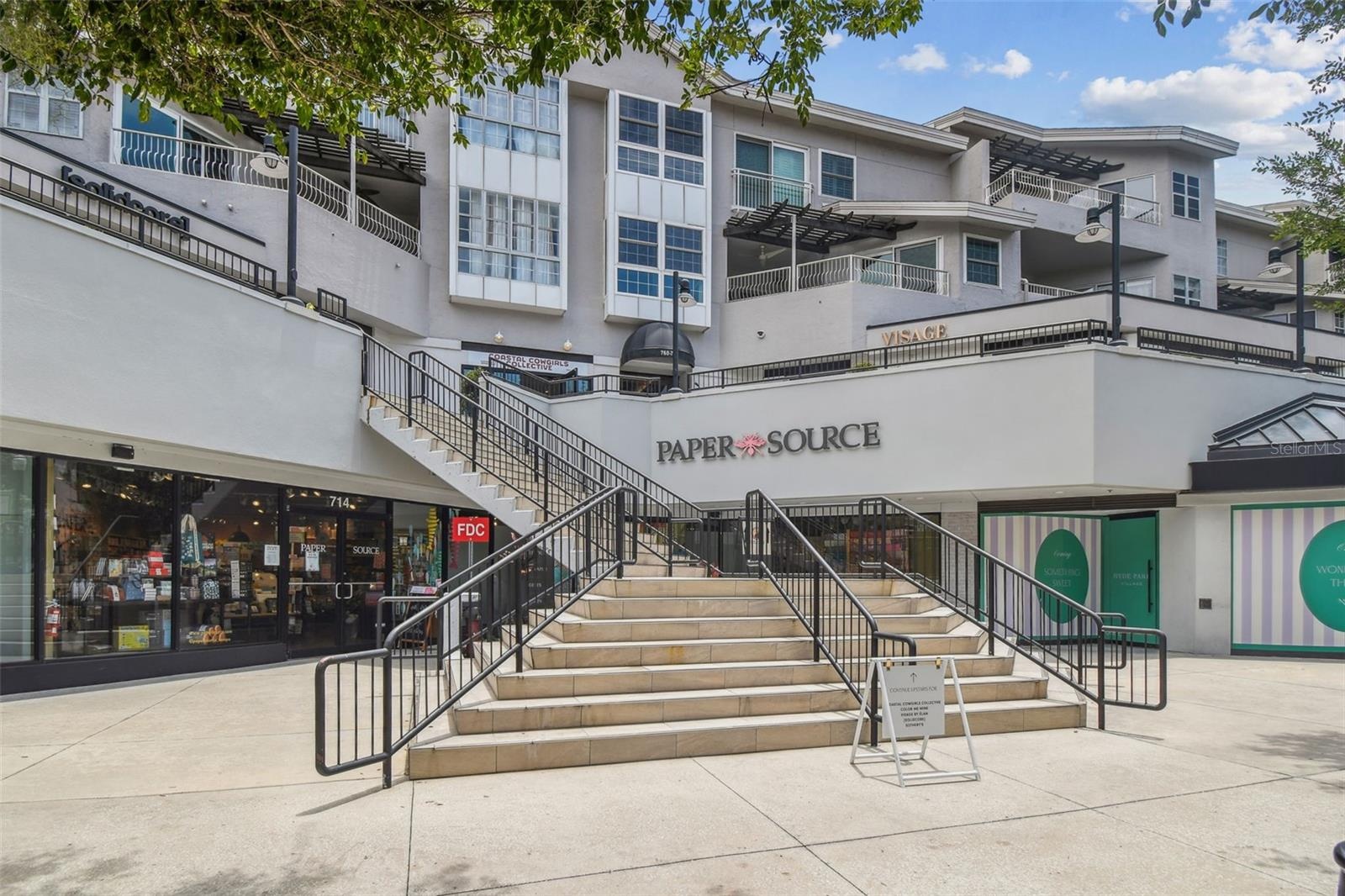 Hyde Park shopping center, just a quick walk from the condo.