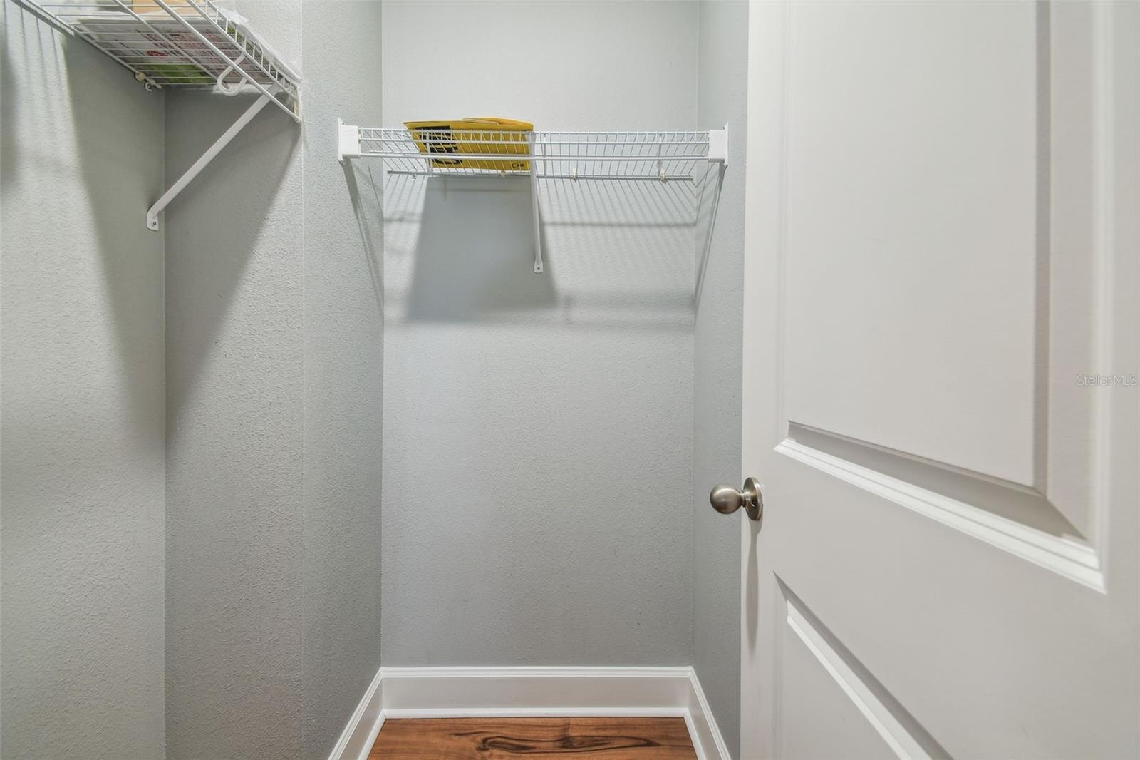 Extra utility closet for storage.