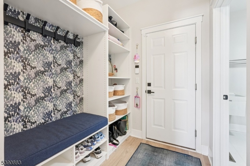 Mudroom and att garage