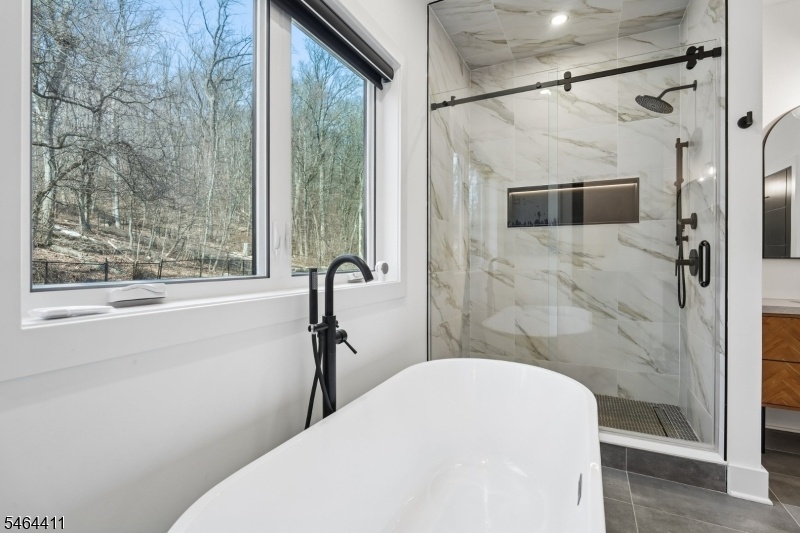 Wooded views from primary bath