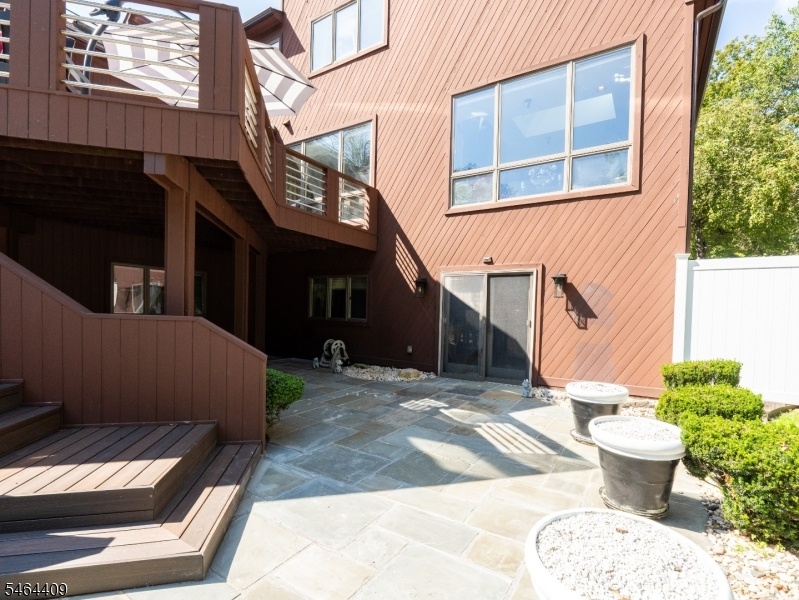 Blue stone patio